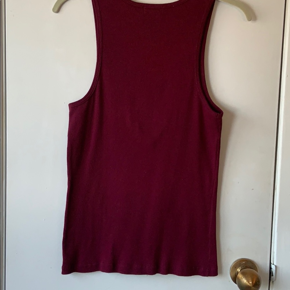 Ladies tank top with rhinestone trim - Picture 2 of 2